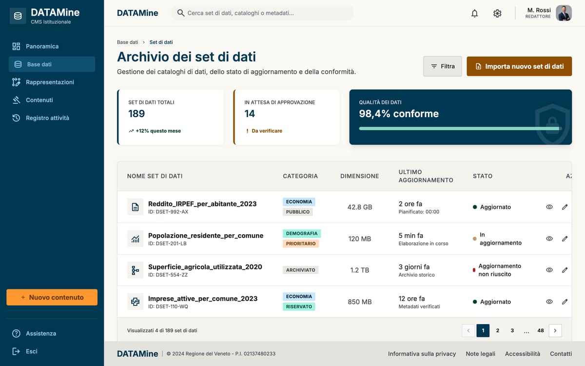 Base dati — nuova proposta